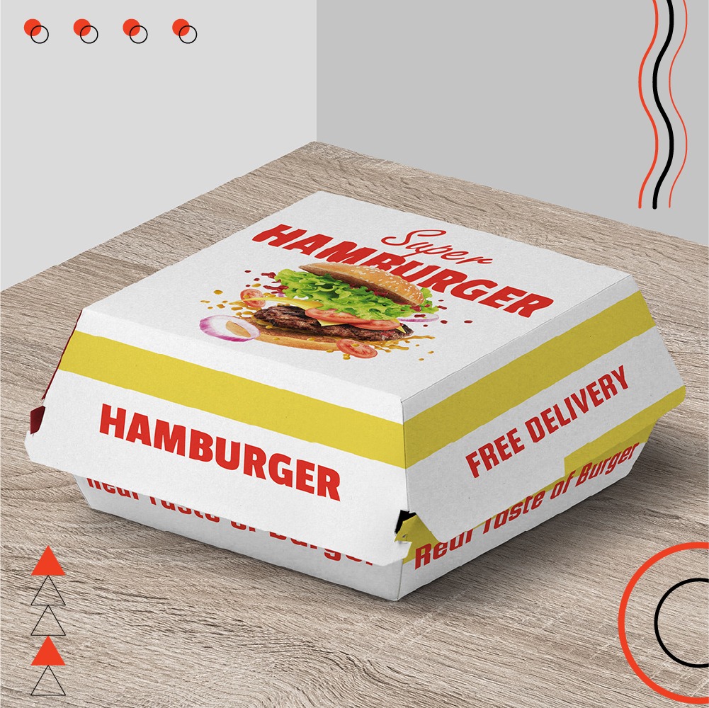 Beautiful and Creative Burger Box Design